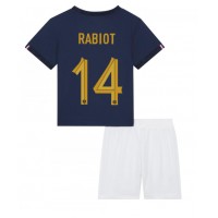 Dječji Nogometni Dres Francuska Adrien Rabiot #14 Domaci SP 2022 Kratak Rukav (+ Kratke hlače)